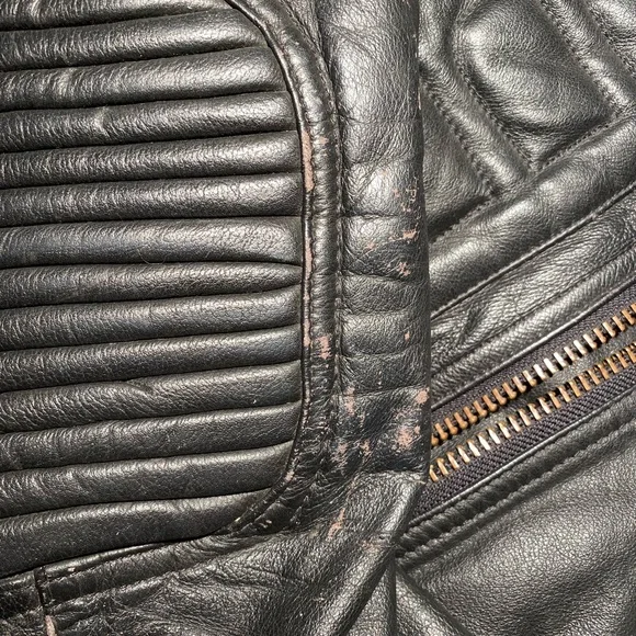 Berman’s Leather Biker Jacket - Picture 3 of 6